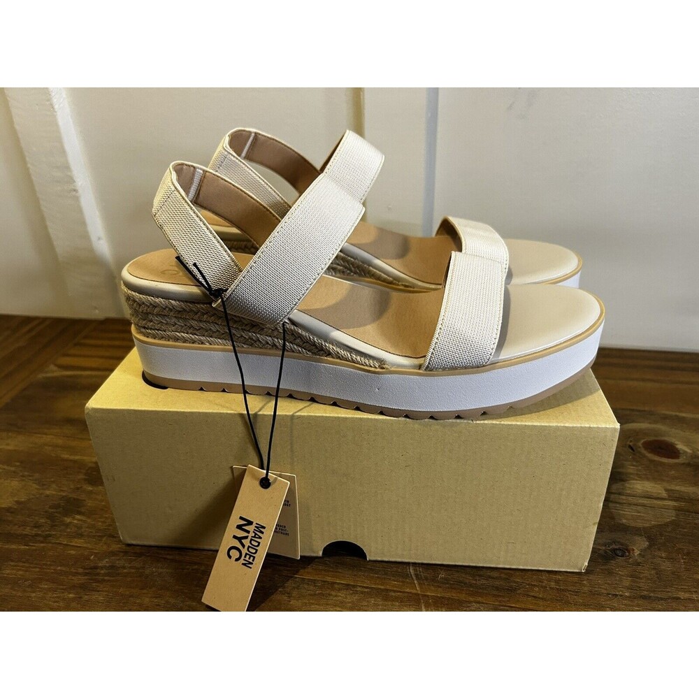 MADDEN NYC WOMEN'S TALLA WEDGE STRAPPY SANDALS SIZE 11 Brand New In Box